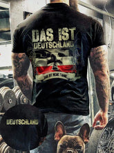 Herren Das ist Deutschland schwarz weiss rot Kurzarm T-Shirt zartstils